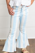 Light Blue Stripe Denim Pants