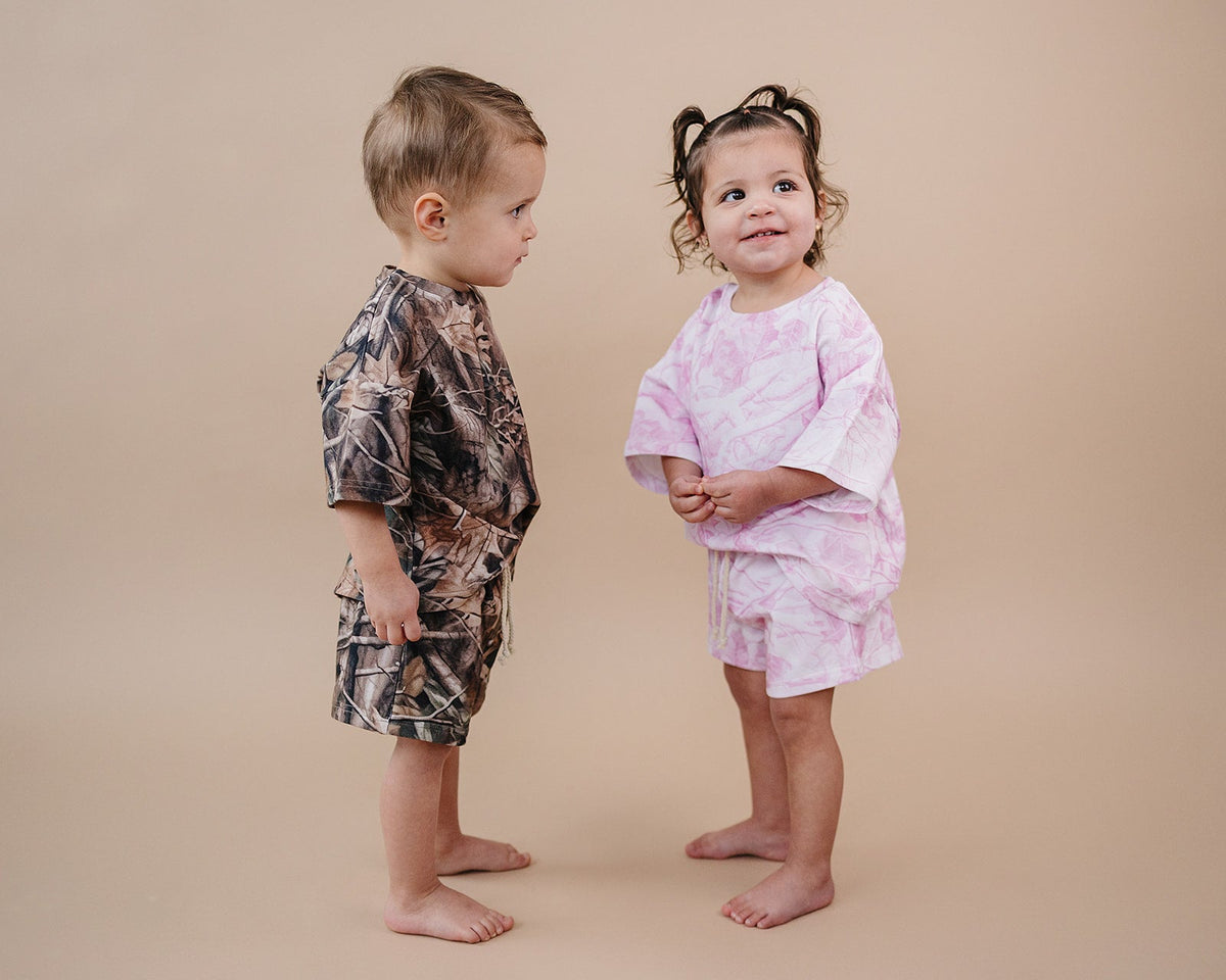Shorts Set | Brown Camo