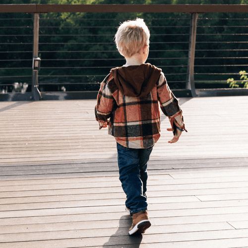 Brown & Rust Plaid Flannel - Infant